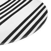 Zwart-wit vijf strips snijplank (Hoek)