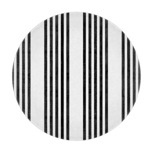 Zwart-wit vijf strips snijplank (Voorkant)
