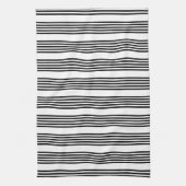 Zwart-wit vijf strips theedoek (Verticaal)