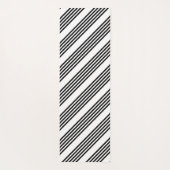 Zwart-wit vijf strips yogamat (Achterkant)