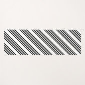 Zwart-wit vijf strips yogamat (Voorkant (horizontaal))