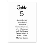 Zwart Wit Vine Bruiloft Zitkaart Kaarten (Achterkant)