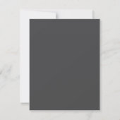 Zwart-wit vintage elegante bruiloft kaart (Achterkant)