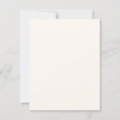 Zwart wit Vintage Gotische afstuderen Kaart (Achterkant)