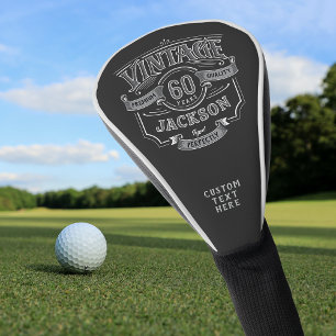 Zwart & Wit Vintage Verouderd Tot in de Perfectie Golfheadcover