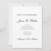 Zwart-wit viool muzikant viering van het leven kaart (Achterkant)