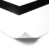 Zwart-wit viool scroll met zwarte contouren foto afdruk (Hoek)