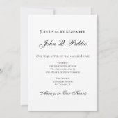 Zwart-wit Vioolmuzikant Death Jubileum Kaart (Achterkant)