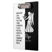 Zwart & wit virologisch bordje klembord (Links)