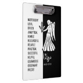 Zwart & wit virologisch bordje klembord (Rechts)