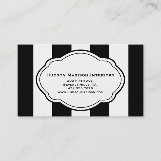 zwart-wit Visitekaartje (Voorkant)