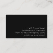 zwart-wit visitekaartje (Achterkant)