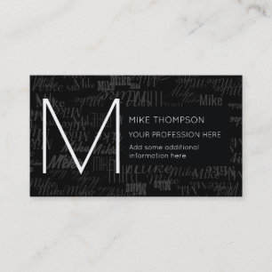 zwart-wit visitekaartje