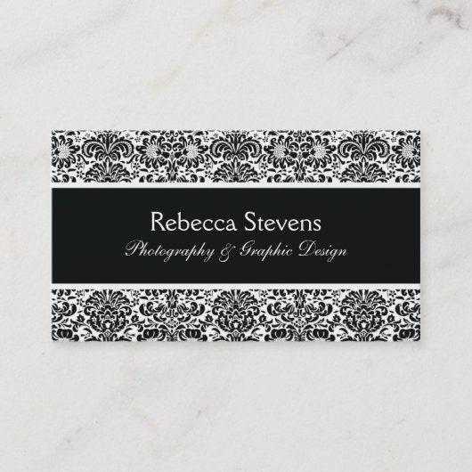 Zwart-wit Visitekaartje (Voorkant)