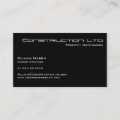 Zwart-wit Visitekaartje (Achterkant)