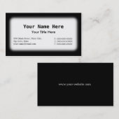 Zwart-wit Visitekaartje (Voorkant / Achterkant)