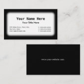 Zwart-wit Visitekaartje (Voorkant / Achterkant)