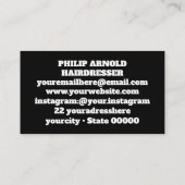 Zwart-wit visitekaartje (Achterkant)