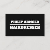 Zwart-wit visitekaartje (Voorkant)