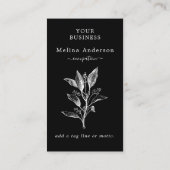 zwart-wit Visitekaartje (Achterkant)