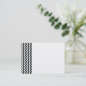 Zwart wit Visitekaartje (Staand voorkant)