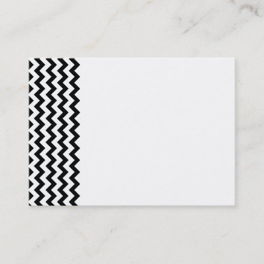 Zwart wit Visitekaartje (Voorkant)