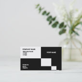 Zwart-wit visitekaartje (Staand voorkant)