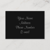 Zwart-wit Visitekaartje (Achterkant)