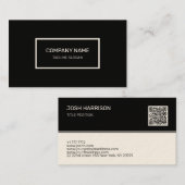 Zwart-wit Visitekaartje (Voorkant / Achterkant)