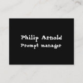 Zwart-wit Visitekaartje (Voorkant)