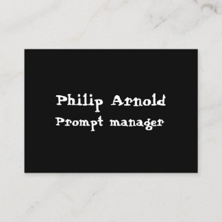 Zwart-wit Visitekaartje