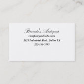 Zwart-wit Visitekaartje (Achterkant)