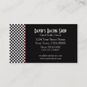 Zwart-wit Visitekaartje Rode streep (Voorkant)