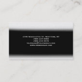 Zwart wit vlak modern consultant Visitekaartje (Achterkant)