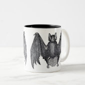 Zwart-wit  vleermuis Mok (Voorkant rechts)