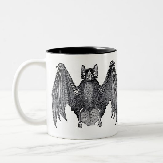 Zwart-wit  vleermuis Mok (Links)