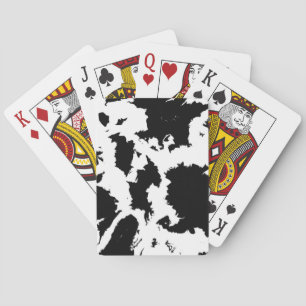 Zwart-Wit Vlekken Pokerkaarten
