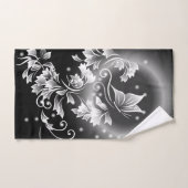 Zwart-Wit Vlinder Fantasie Bad Handdoek (Handdoek)