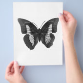Zwart & wit vlinder flyer (Hand)