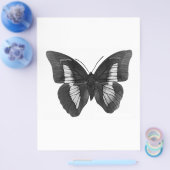 Zwart & wit vlinder flyer (Enkel)