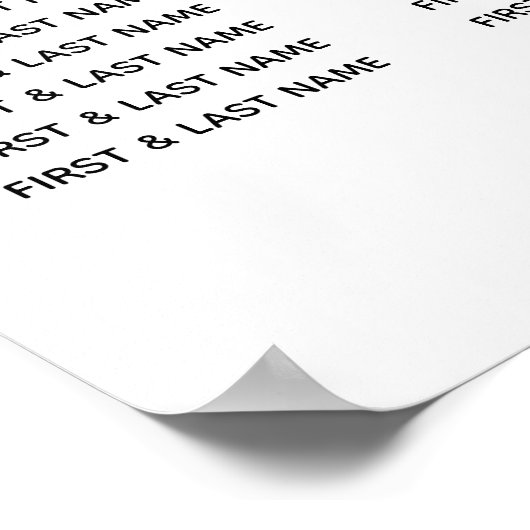 Zwart Wit Vlinder Trouwstoel Grafiek Poster (Hoek)