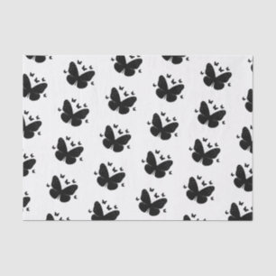 Zwart & Wit Vlinder Vlinders Tissuepapier