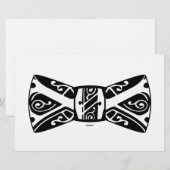 Zwart-wit vlinderdas briefpapier (Voorkant / Achterkant)