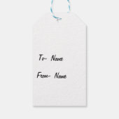 Zwart-wit Vlinders Custom Cadeaulabel (Achterkant)