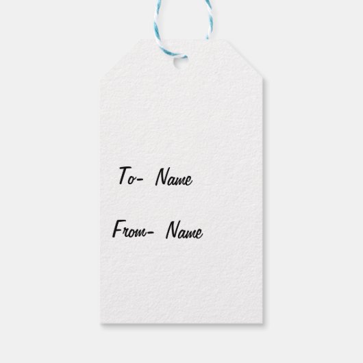 Zwart-wit Vlinders Custom Cadeaulabel (Achterkant)