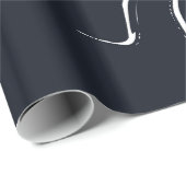 Zwart-wit vloeibaar marmer-witpapier cadeaupapier (Rol Hoek)