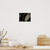 Zwart-wit vloeiend ~ Afdrukken / Poster (Keuken)
