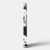 Zwart-wit vloeistofinktpatronen met Spletters Case-Mate iPhone Case (Achterkant / Links)