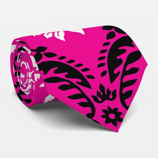 zwart-wit vocht stropdas (Opgerold)