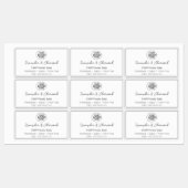Zwart-wit Voeg toe Logo Beauty Script Product Labels (Vel)